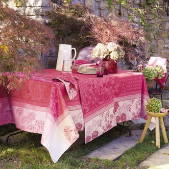 Geranium Rose Stain-Resistant Tablecloth (2024 DISCONTINUED PATTERN)