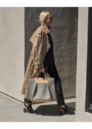 Granite Frankie Merino Wool Tote
