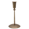 Hammered Brass Taper Candle Holder