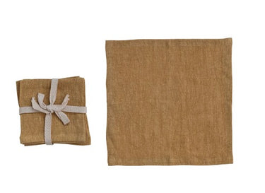 Mustard Linen Napkins