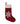 Red and White woven Christmas Stocking with Snowflakes