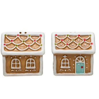 Gingerbread salt and pepper shaker set