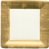 Gold Leaf Square Paper Plate By Caspari