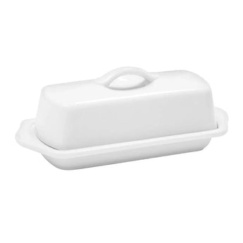 Chantal White stoneware butter dish available at Welcome Home in Annapolis 