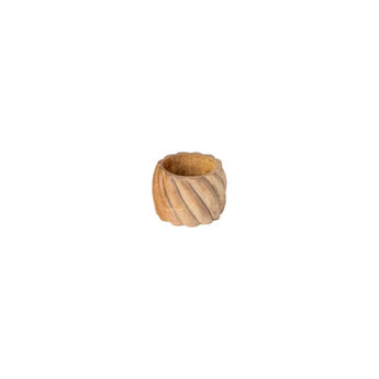 Casafina Ribbed Wood Napkin Rings available at Welcome Home