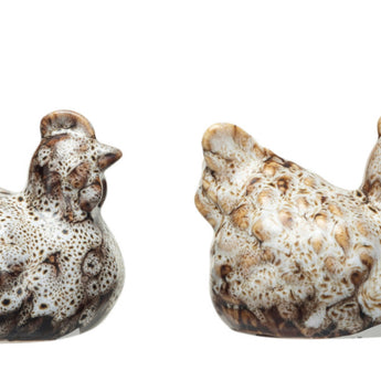 Rustic Hen Salt and Pepper Shaker Set