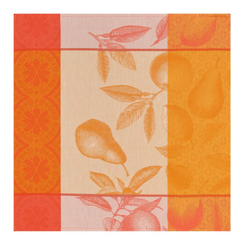 Le Jacquard Francais Arrière-pays Coated Cotton Orange Cotton Napkins