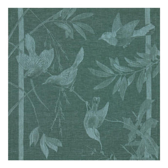 Le Jacquard Francais Voliere Green Linen Napkin