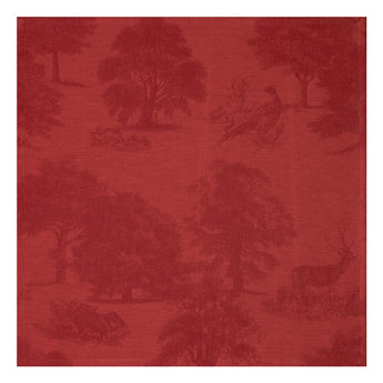 Le Jacquard Francais Souveraine Red Linen Napkin