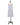 Blue and white striped apron with adjustable neck and front pocket