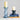 Recycled Blue Glass Pillar Holder in Small and Large