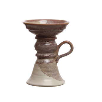 Stoneware Pillar Candle Holder