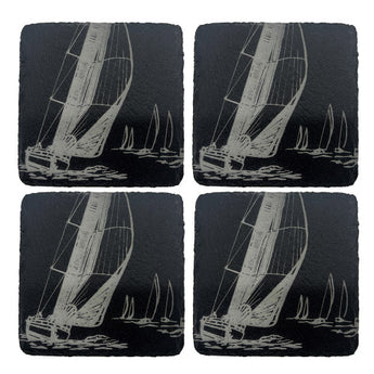 Slate Yachting Coaster Set