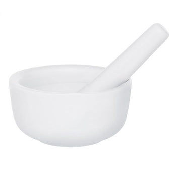 White Ceramic Mortar & Pestle Set