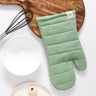 Mineral Green Quilted Cotton Oven Mitt