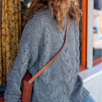 Mersea topanga sweater in anchor grey