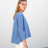 Mersea Azure Catalina Slub Tee