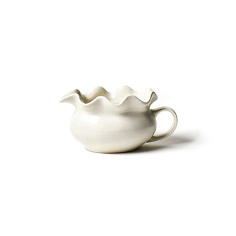 Signature White Ruffle Gravy Boat