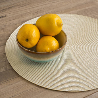 Now Designs by Danica - Disko Ivory Round Placemat