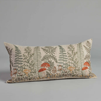 Coral & Tusk - Mushrooms and Ferns Lumbar Pillow