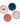 Rifle Paper Co. - Americana Melamine Assorted Dessert Plates, Set of 4. Designs feature floral American flag, red gingam, cherries, and hydrangeas.