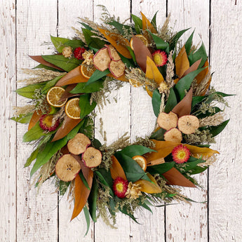 Harvest Fruit Rustic Wreath