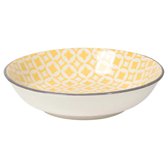 Yellow Diamonds Dip Bowl