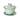 5oz Sky Blue Tea Brewing Cup with Lid and Saucer
