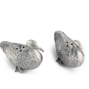 Pewter Duck Salt & Pepper Shaker Set