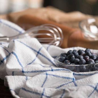 Blue and White Farmhouse Kitchen Towel