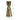 A hammered metallic candle holder or vase in a warm brass/gold tone, shown on a white background with dimension lines indicating a height of 3.5 inches and a base width of 1.