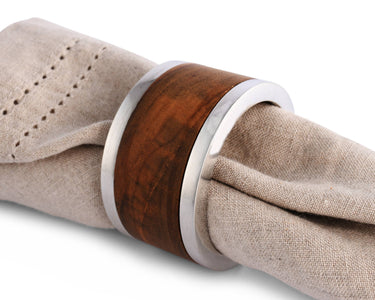 Vagabond House - Modern Tribeca Teak Napkin Ring