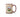 Rifle Paper Co. Mug featuring vintage sewing sampler style with cow in center