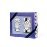 Lavender soap and lotion gift set in a purple floral box