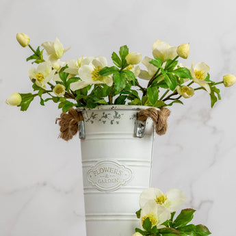 Artificial White Hellebore 18"