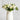 Artificial White Floribunda Rose Spray 19”