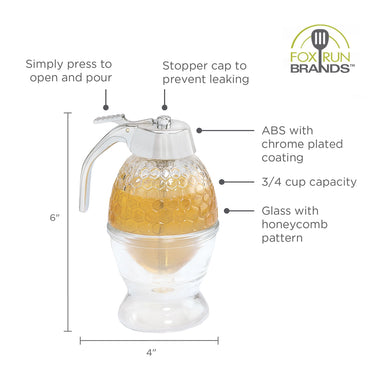 Glass Honey & Syrup Dispenser