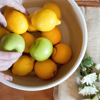 Drift White Large Serving Bowl