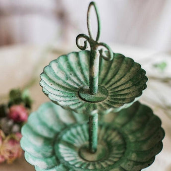 Small Green Iron Decorative Tray