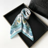 Scarvii - Timeless Floral Square Scarf | Teal