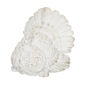 White Turkey Thanksgiving Tabletop Decor