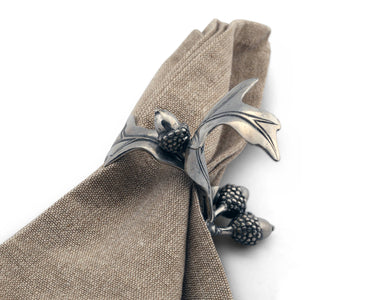 Vagabond House - Pewter Acorn & Oak Leaf Napkin Ring