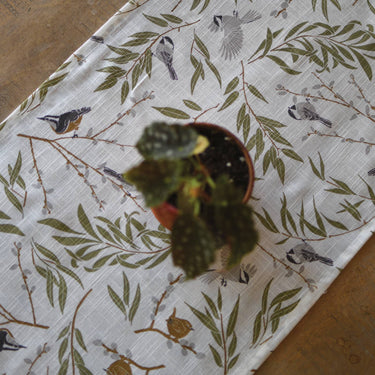 Willow Thicket Organic Table Runner 98"