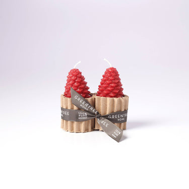Greentree Home Candle - Small Pine Cone Beeswax Candles