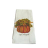 White tee towel with pumpkin full of flowers and Easton, Maryland underneath