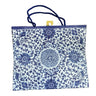 Caspari ‘Indigo Garden Blue/White’ Large Gift Bag with Blue Rope Handles