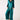 Satin Sailor Pajama Set | Teal