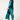 Satin Sailor Pajama Set | Teal