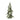 8" Round x 15-1/2"H Handmade Stoneware Tree, Reactive Glaze, Mint Color