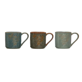 Embossed Pine Mug Collection